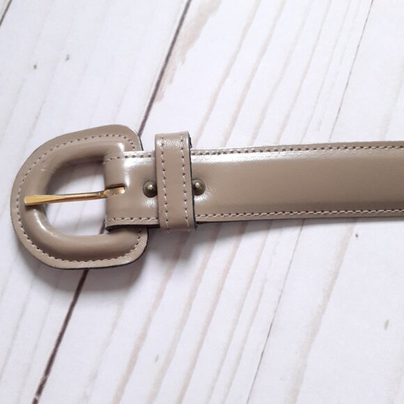 Nordstrom Women's Leather Belt Tan Size M - Picture 3 of 10